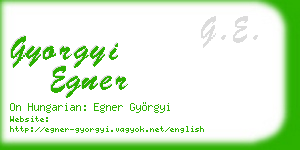 gyorgyi egner business card